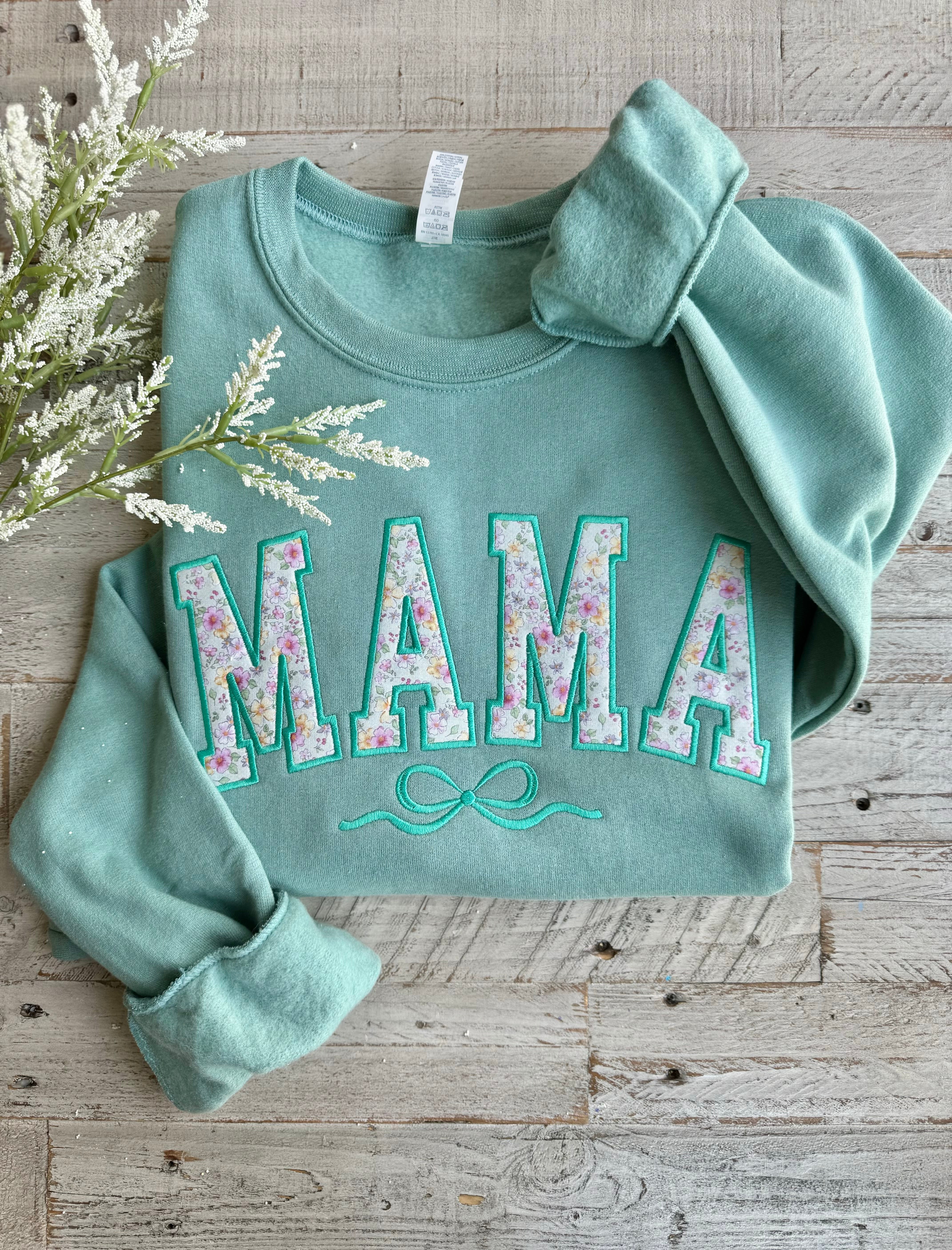 Mama applique crewneck