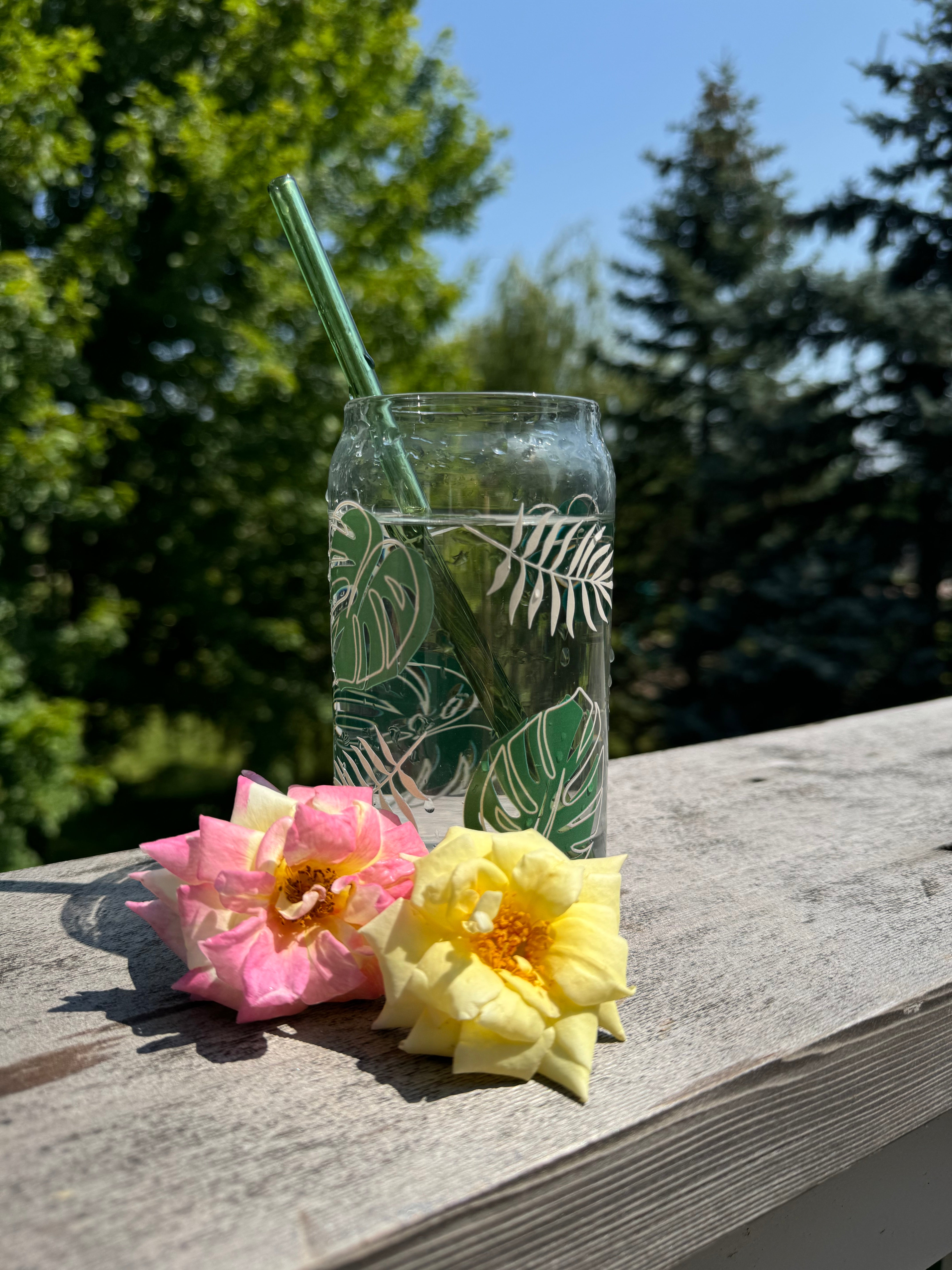 Tropical Glass Cup