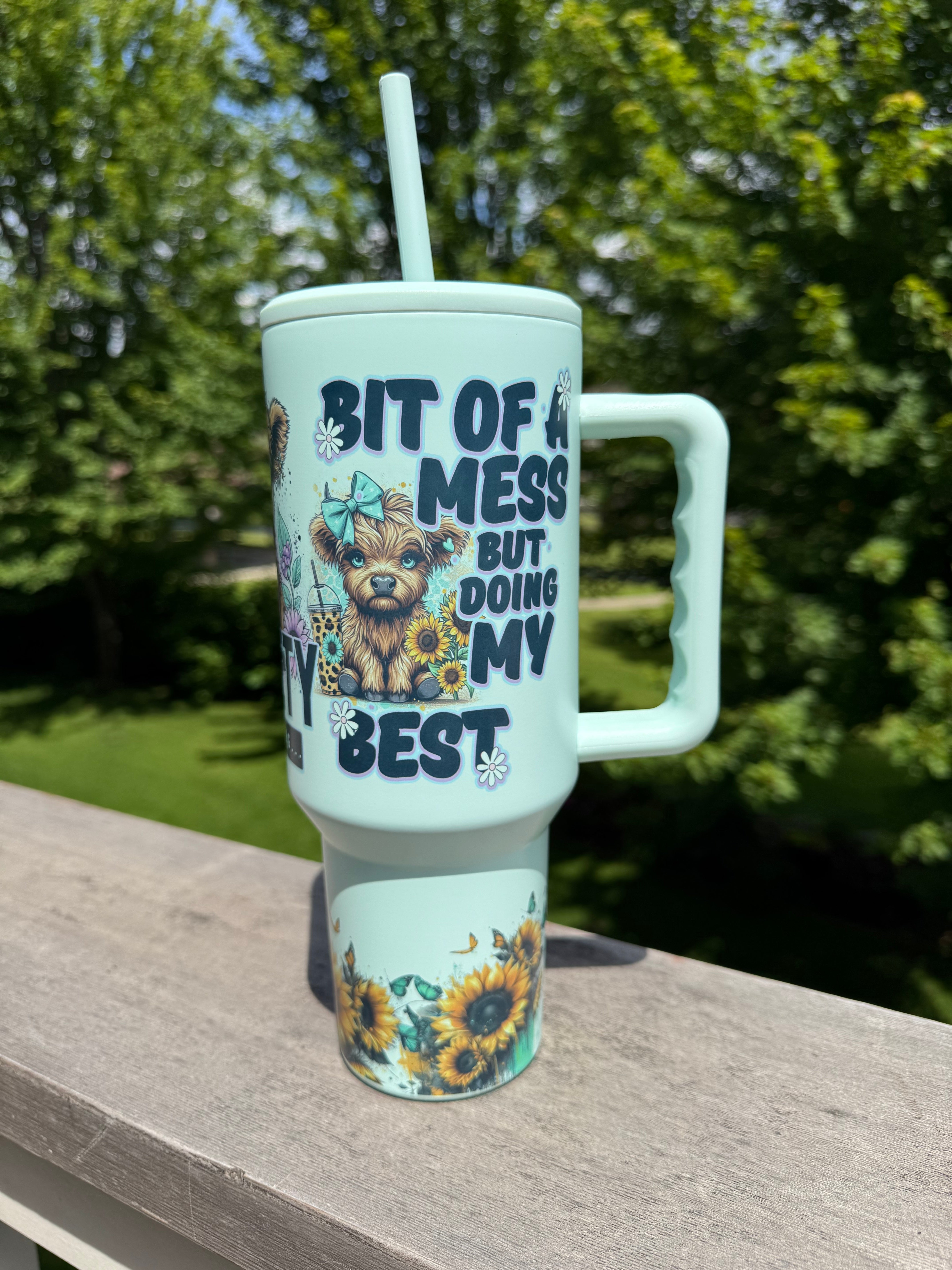 My anxiety tumbler
