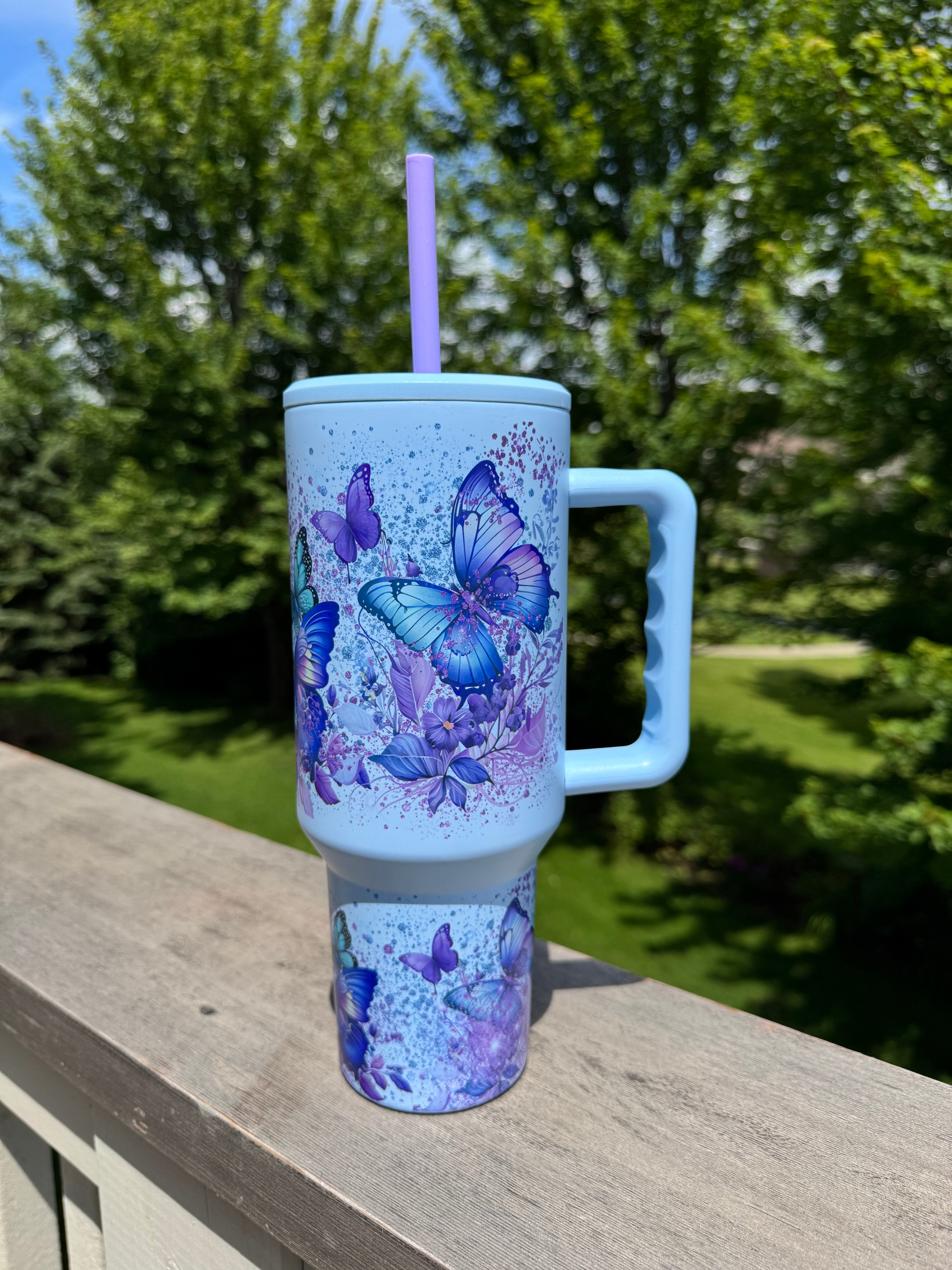Purple butterflies