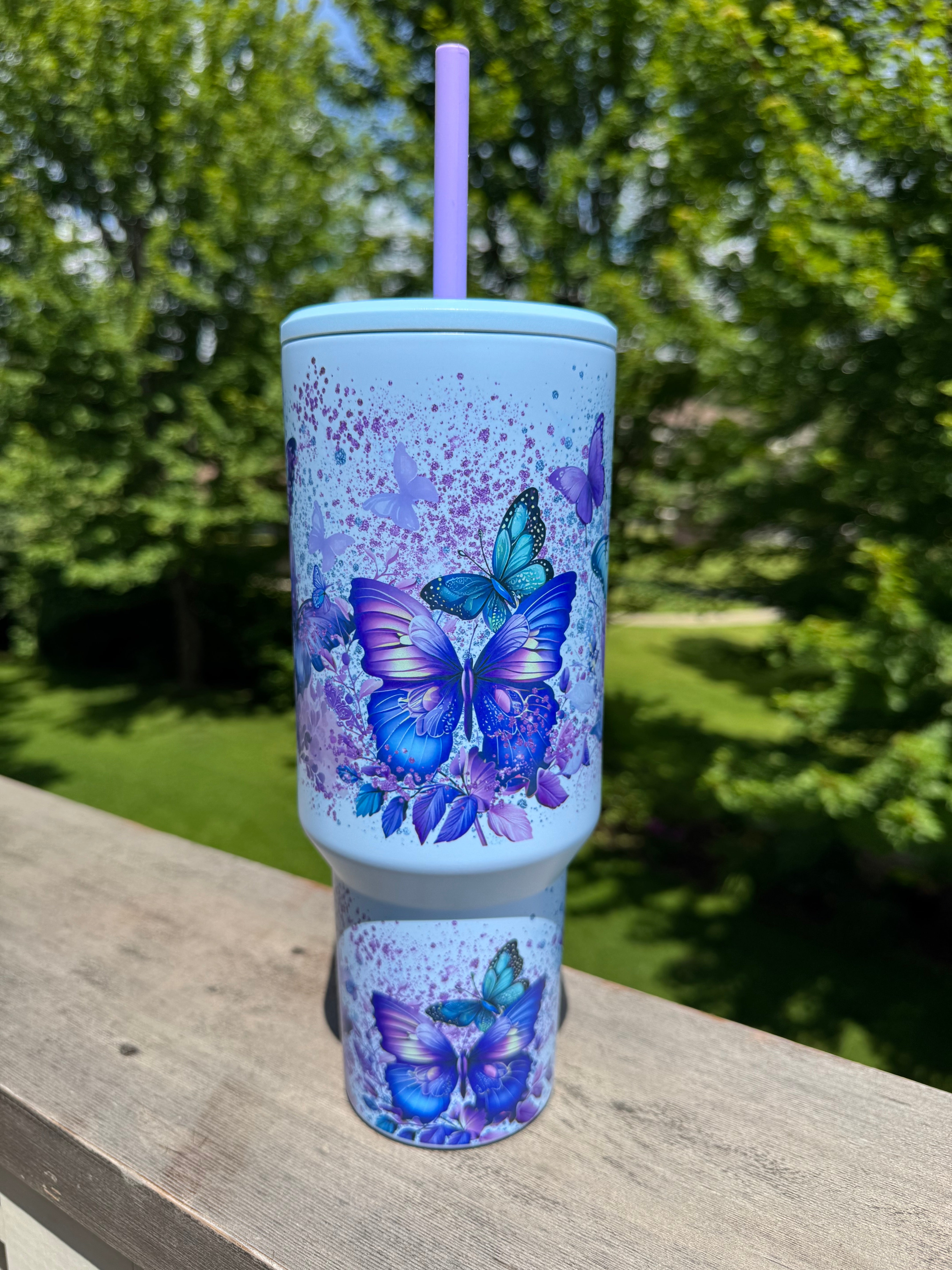 Purple butterflies