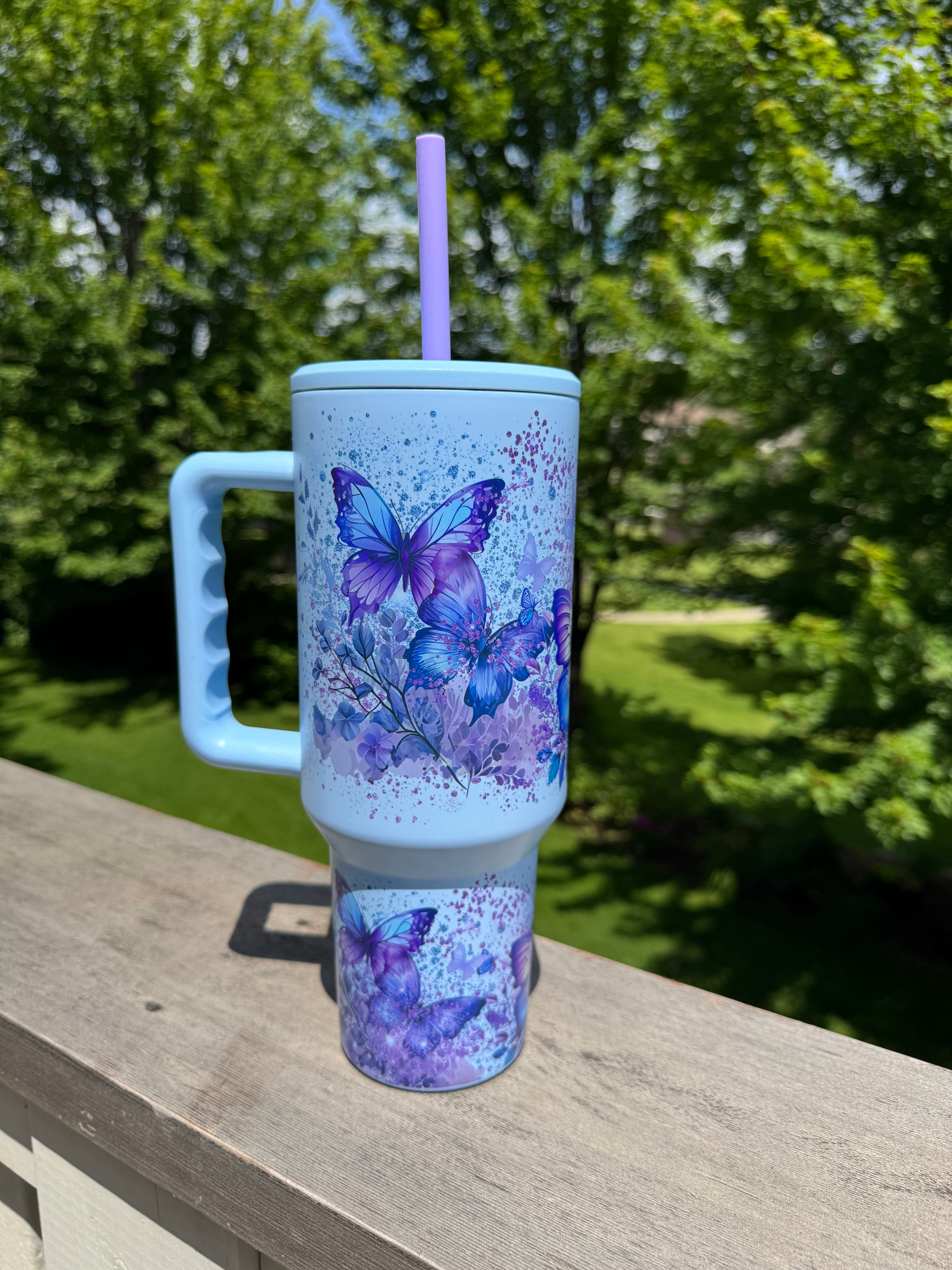 Purple butterflies